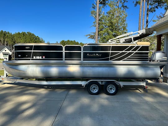 2017 South Bay Pontoon Boat for 12 passengers at Dukes Creek Marina
