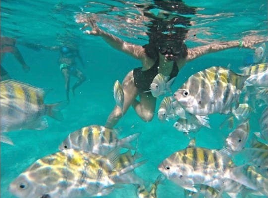 Aventura de lancha e mergulho com snorkel