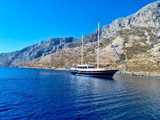 Private 89' Gulet Yacht charter, Sail Cruise Around Beautiful Mykonos
