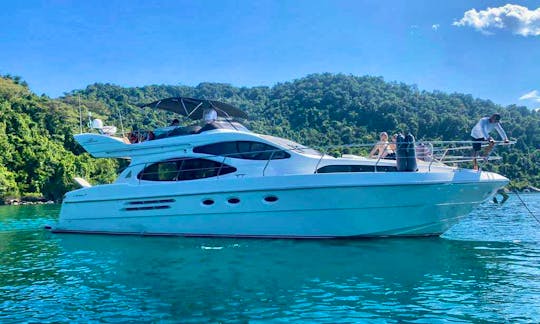 50ft Azimut Mega Yacht Rental in Angra dos Reis, Brazil