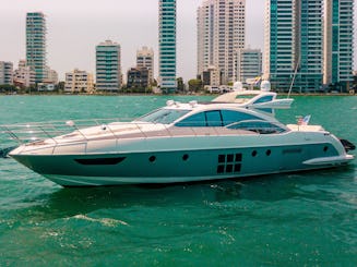 APROVEITE CARTAGENA em um iate de luxo AZIMUT de 62 pés!