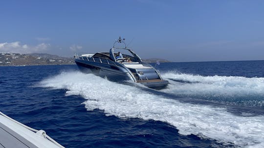 Amazing daily tours around Mykonos with a princess 60ft fully renovated at 2023