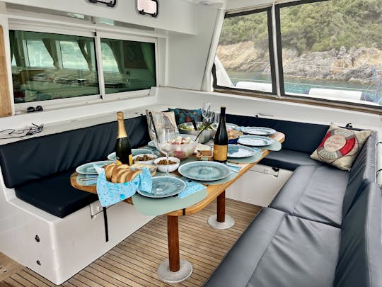 Luxury Skippered Catamaran in the Ionan Sea