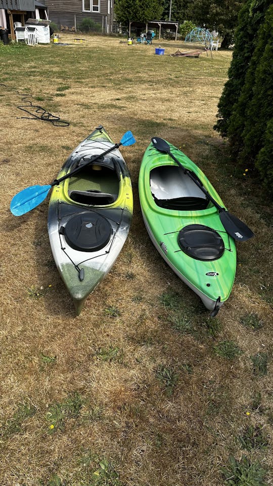 Two recreational kayaks for rent