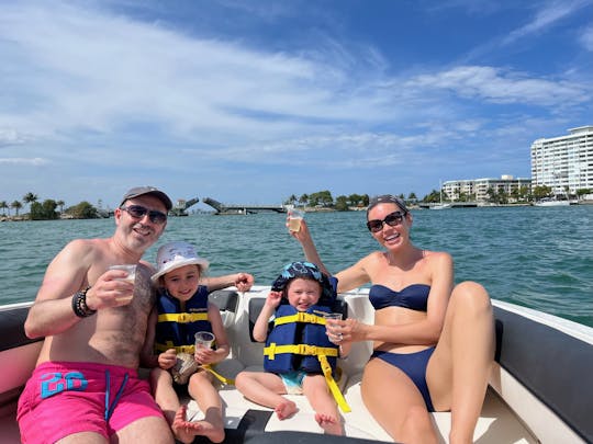 Island Adventure Awaits: 2-Hour Miami Boat Rental to Raccoon Island with Captain