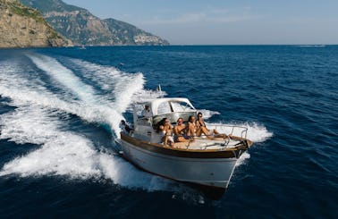 Capri Tour with Gozzo Sparviero Emerald 750 for rent in Sorrento Campania