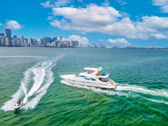 Explore Miami Beach in Style: AZIMUT 62' FLY Yacht Rental