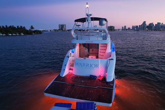 Yacht de luxe Miami 65 pieds | Tout compris