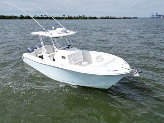 Explore the Lowcountry in Style with Our 28ft Edgewater Luxury Boat!