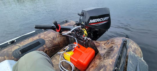 Explore Alaska's Waters with a 2023 18ft Inflatable Boat & 20HP Mercury Outboard