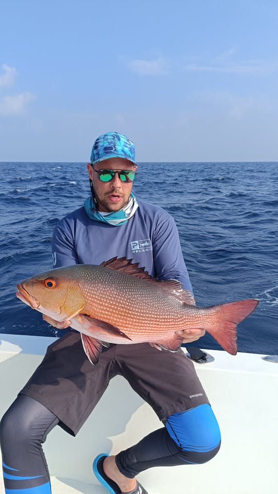 Profitez de la pêche dans l'atoll de Baa, aux Maldives, avec le capitaine Ali