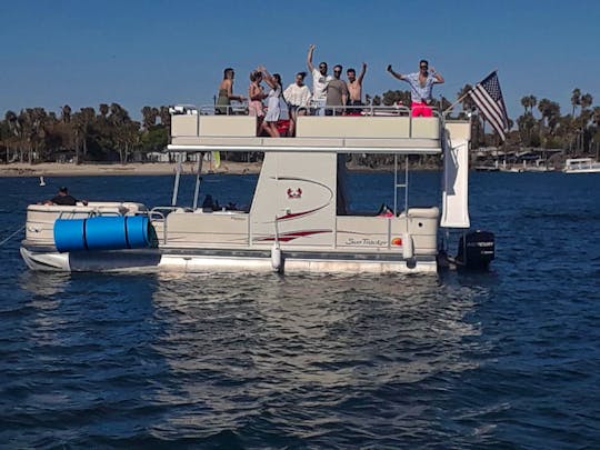 30' Double Decker Pontoon Party Boat in Mission Bay.