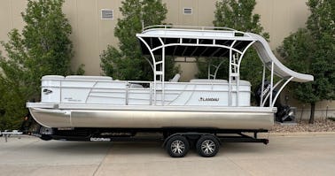 Pontoon Boat ~ Landau Island Breeze 252 Sundeck Rental in Loveland, Colorado