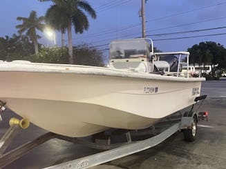 Excursão de pesca de gatos nos Everglades - Carolina Skiff de 22 pés