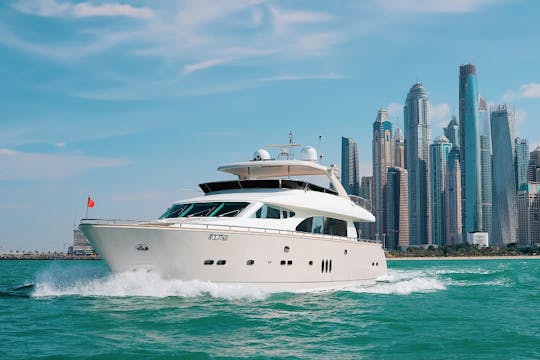 98ft Paramount A3 Power Mega Yacht Rental in Dubai, United Arab Emirates