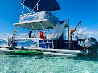 Bimini Islands Tours @Pontoon «PARTY BOAT» de dos pisos de 32 pies