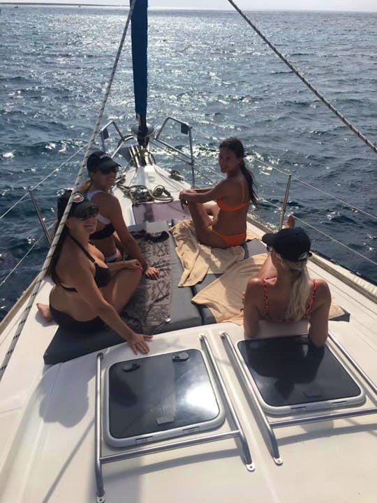 Full day sailing trip in Sal, Cape Verde, on a Dufour 455 Grand Large 