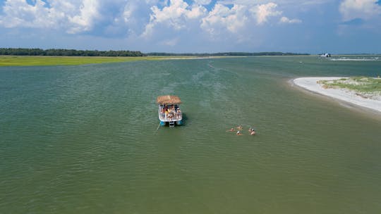 🎉🐬🏝️ Catamarã Tiki Boat - Passeio pelas ilhas em Folly Beach, SC