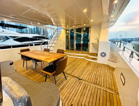 Luxurious 90ft Yacht with Pool for 70 guest in Dubai Marina 