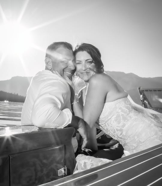 Have your elopement or wedding photos on a wooden classic boat