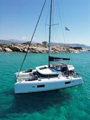 Fretamento de catamarã de cruzeiro Lagoon 42 Artemis em Naxos, Grécia