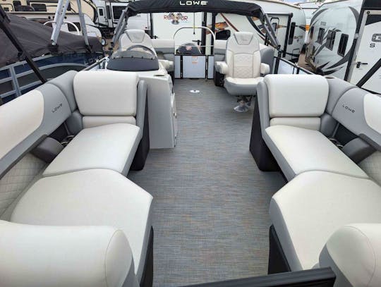 You'll have a Crazy Good Time with 22ft Lowe Pontoon
