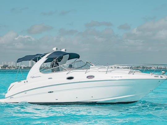 Pretty 32ft Sea Ray Sundancer Yacht in Cancun 