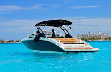  TERRASSE EN BORD DE MER amusante et abordable de 27 pieds à Cancún 