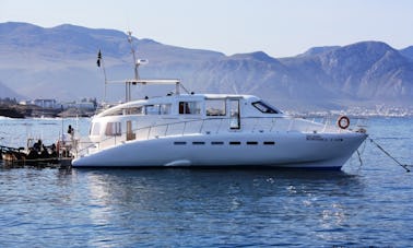 Location d'un catamaran de 18 m au départ de Hermanus, Afrique du Sud