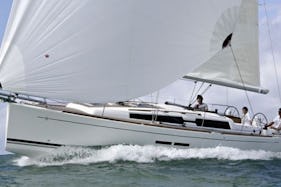 8 People Dufour 375 Grand Large Bareboat Sailing Charter in Sweden