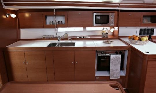 8 People Dufour 375 Grand Large Bareboat Sailing Charter in Sweden