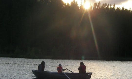 Rowing in the Malingsbo-Kloten Nature Reserve