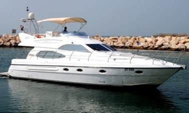 Charter 50ft AS Marine Flybridge Motor Yacht in Dubai, UAE