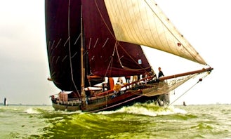 87ft Willem Jacob Clipper Charter for Up to 39 People in Groningen, Netherlands