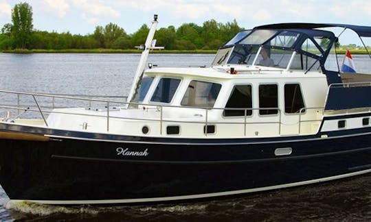 Enjoy this Aquanaut 1250 Motor Yacht Rental in Terherne, Netherlands