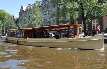 Private "Jean Schmitz" Canal Boat Rental in Amsterdam, Netherlands