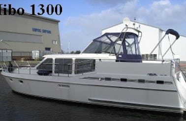 Explore the waters of Friesland, Netherlands on a Motor Yacht Charter