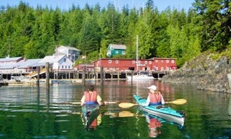 Kayak Trips and Transport with rentals in Telegraph Cove, British Columbia