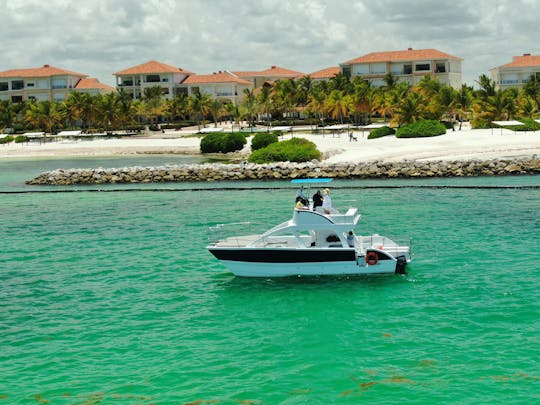 Cap Cana, yacht privé, banc de sable et tuba - Cap Cana, Punta Cana