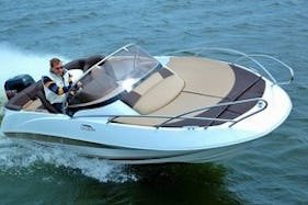 Rent a Galia Deck Boat in style with family and friends!