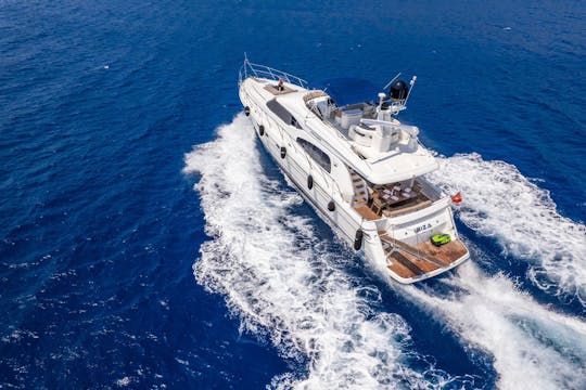 Yacht à moteur Princess Brand de 23 mètres à Bodrum