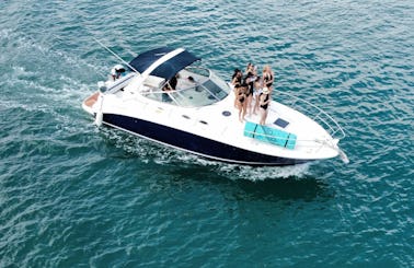 Super cool Sea Ray 40  in Cancun   with FREE  SEA DOO jetski on 6 hr boat rental