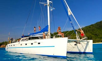 Sailing Catamaran, overnight cruise with diving, fishing and watersport facilities..