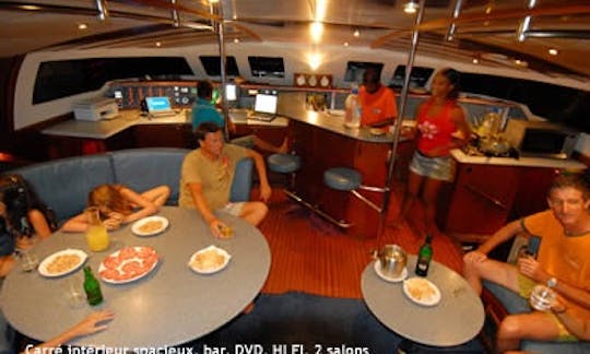 Sailing Catamaran, overnight cruise with diving, fishing and watersport facilities..