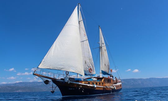 Private Sailing Yacht with 6 Double Cabins in Bodrum - Wonderful Blue Cruises