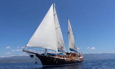 Private Sailing Yacht with 6 Double Cabins in Bodrum - Wonderful Blue Cruises