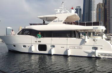Charter 75' Majesty Power Mega Yacht In Dubai, UAE