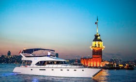 70' Private Luxury Yacht Rental in Istanbul with Premium Service