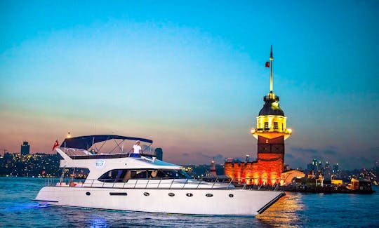70' Private Luxury Yacht Rental in Istanbul with Premium Service
