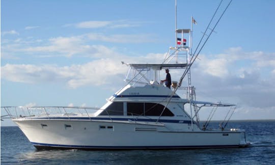 Go Fishing on this 46' "Elaine" Bertram Fishing Charter From La Romana, Dominican Republic